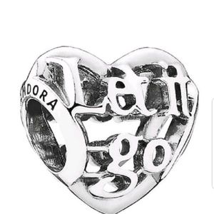Pandora Disney Frozen inscribed "let it go" charm